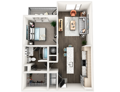 1 bed 1 bath I at The Wren Apartments, Lawrenceville , Georgia